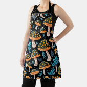 Tablier Champignon bioluminescent au néon - Apron rétro (Insitu)