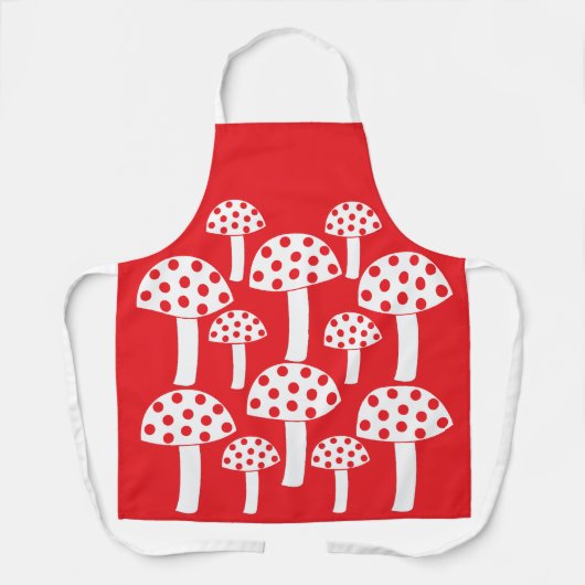 Tablier Champignon rouge et blanc (Recto)