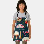 Tablier Champignons amusants Rouge Blanc Aquarelle Motif (Insitu)