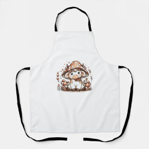 Tablier Champignons Cow Cottagecore _1