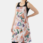 Tablier Champignons d'automne, design coloré et transparen (Insitu)