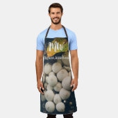 Tablier Champignons de la boule blanche parmi les feuilles (Porté)