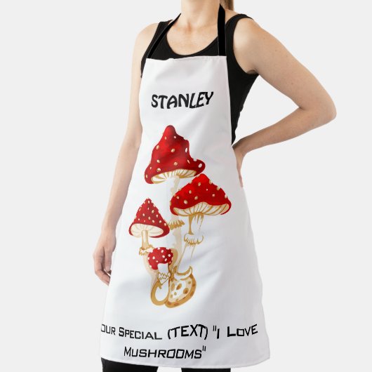 Tablier Champignons de nom personnalisé (Insitu)