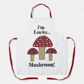 Tablier Champignons Je suis Lucky Mushroom (Recto)