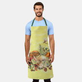 Tablier Champignons, libellules, papillons et escargots (Porté)