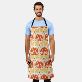 Tablier champignons motif de style moderne (Porté)