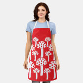 Tablier Champignons rouge et blanc (Porté)