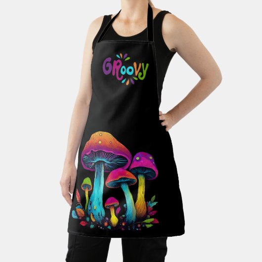 Tablier Champignons Super psychédéliques colorés - (Insitu)