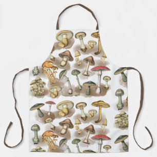 Tablier Champignons vintages de Forêt Rustique