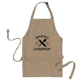 Tablier Champion de cuisson Monogramme Bakers Apron (Devant)