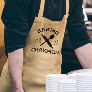 Tablier Champion de cuisson Monogramme Bakers Apron
