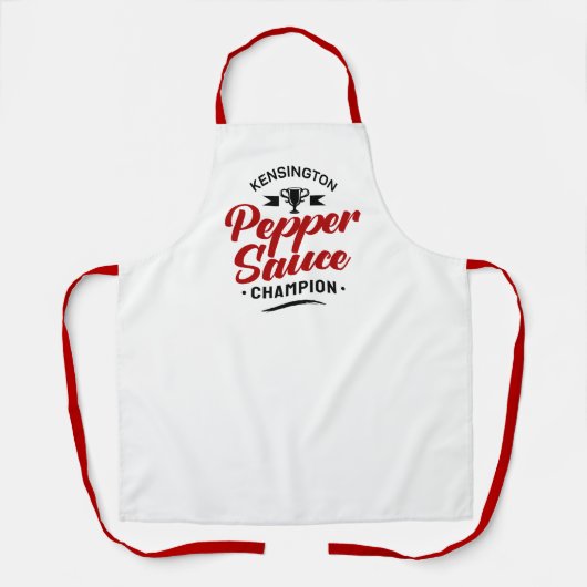 Tablier CHAMPION SAUCE POIVRE Blanc (Recto)