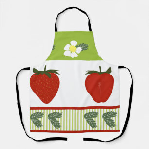 Tablier Champs de fraises - Décor de cuisine