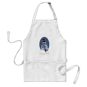 Tablier Chandails et cadeaux Snowman Blue