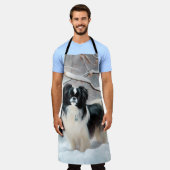 Tablier Chanson Japonaise Laisser Neige Noël (Porté)