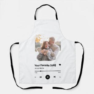 Tablier Chanson Personnalisée Chanson Favorite Chanson Une