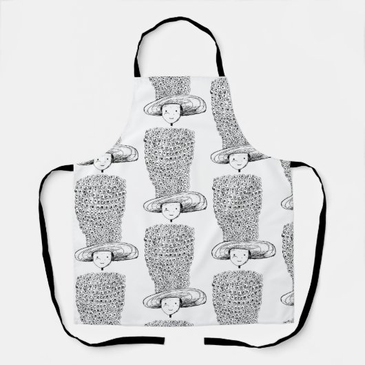 Tablier Chapeau de fleurs (Recto)