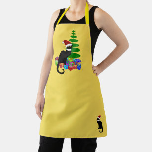 Tablier Chapeau de Noël Le Chat Noir Noël
