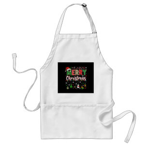 Tablier Chapeau rouge de Père Noël de Noël joyeux Renne Pè