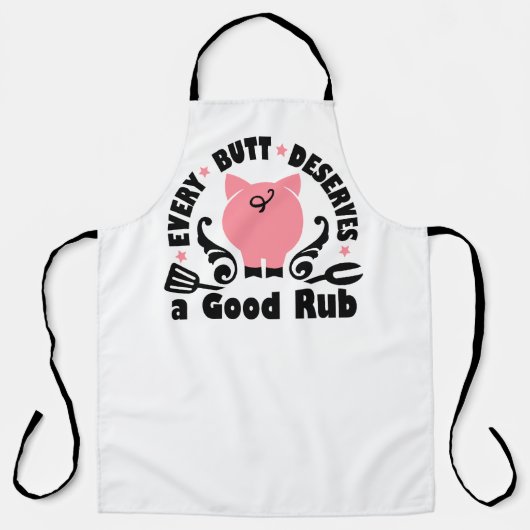 Tablier Chaque Butt Mérite Un Bon Rub (Recto)