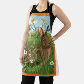 Tablier Chaque lapin aime les fleurs (Insitu)