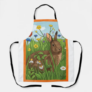 Tablier Chaque lapin aime les fleurs