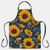 Tablier Chaque repas ressemble à un chef-d'oeuvre : Fleurs (Recto)