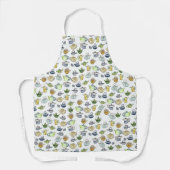 Tablier Charmant Aquarelle Teapots Tea Motif unique (Recto)