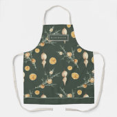 Tablier Charmante Forêt de Noël Green Custom (Recto)