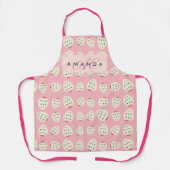 Tablier Charmante Motif de fraises Monogrammes Cadeaux (Recto)
