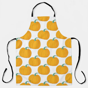 Tablier Charme citrouille : Motif Vintage à main.