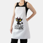 Tablier Charme de chat noir Halloween (Insitu)