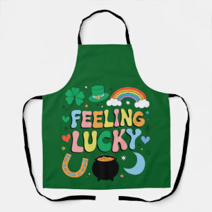 Tablier Charme de la Saint-Patrick Chanceux Trèfle Irlanda