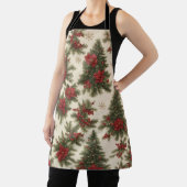 Tablier Charme de Noël à feuillage persistant Tout-Sur Imp (Insitu)