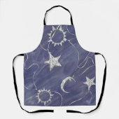 Tablier Charming mystique | Étoiles de lune d'argent Sun A (Recto)