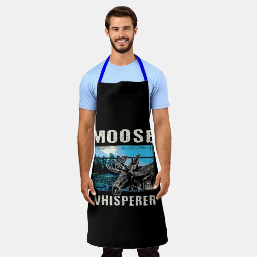 Tablier Chasse à l'orignal amusante à l'orignal (Porté)