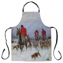 Chasse au renard Cavaliers et chiens rentrant chez
