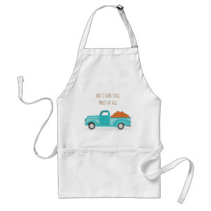Tablier Chasse d'automne Camion bleu Vintage