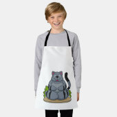 Tablier Chat à Yoga Fitness (Porté)