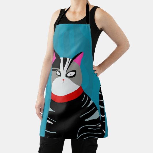 Tablier Chat Abstrait (Insitu)