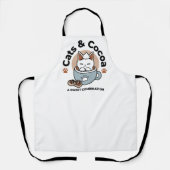 Tablier Chat adorable en Mug Conception de vacances - Chat (Recto)