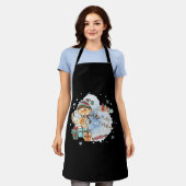 Tablier Chat Aquarelle En Présence Noël (Porté)