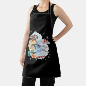 Tablier Chat Aquarelle En Présence Noël (Insitu)