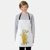 Tablier Chat au baseball avec batte de baseball (Porté)