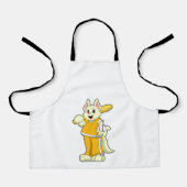 Tablier Chat au baseball avec batte de baseball (Recto)