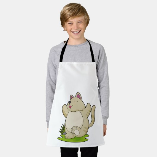 Tablier Chat au Yoga (Porté)