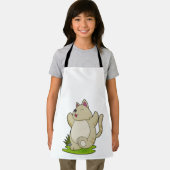 Tablier Chat au Yoga (Insitu)