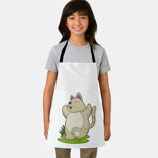 Tablier Chat au Yoga (Insitu)