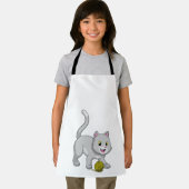 Tablier Chat avec bille de laine (Insitu)