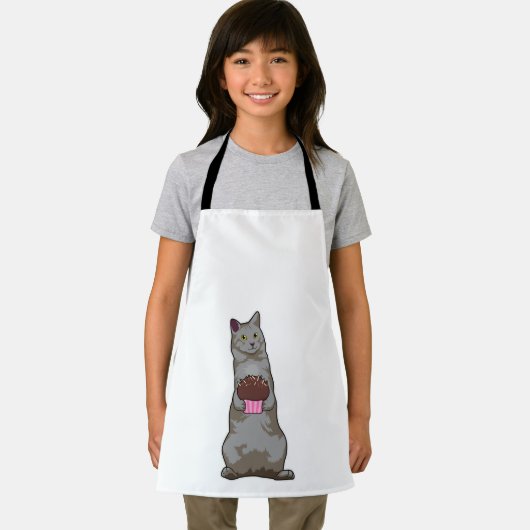 Tablier Chat avec muffin (Insitu)